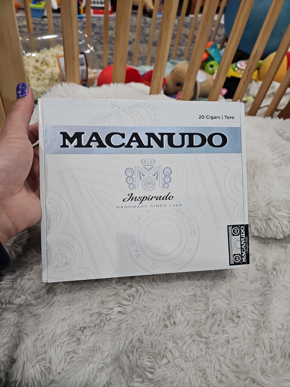 Macanudo Inspirate White Toro Empty Cigar Box - No Cigars Inside