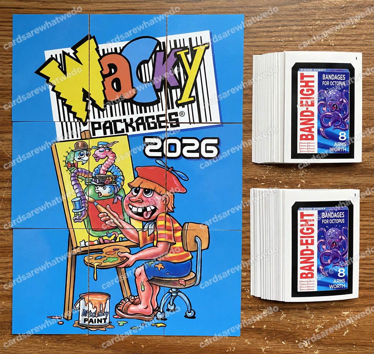 2026 Topps Wacky Packages Complete 72 Card Base Set + 9 Checklist + 1 Wrapper