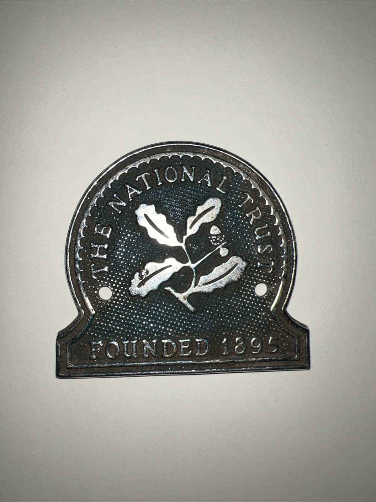 Badge automobile auto car club Great Britain The National Trust Founded 1895