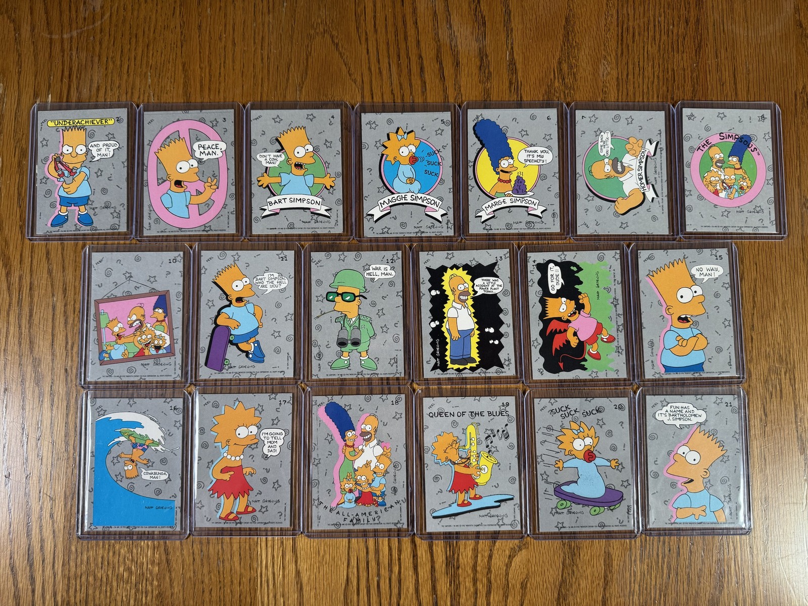 1990 Topps The Simpsons Sticker Lot 19 of 22 Homer Marge Maggie Lisa Bart Rookie 1990 Topps The Simpsons Sticker Lot 19 of 22 Homer Marge Maggie Lisa Bart Rookie