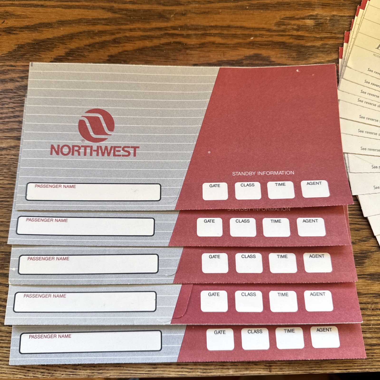  NWA Northwest Airlines Ticket Jackets  and Boarding Passes ++