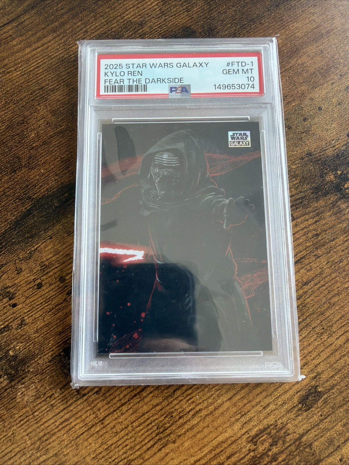 2025 Topps Chrome Star Wars Galaxy #FTD-1 KYLO REN FEAR THE DARK SIDE PSA 10 2025 Topps Chrome Star Wars Galaxy #FTD-1 KYLO REN FEAR THE DARK SIDE PSA 10