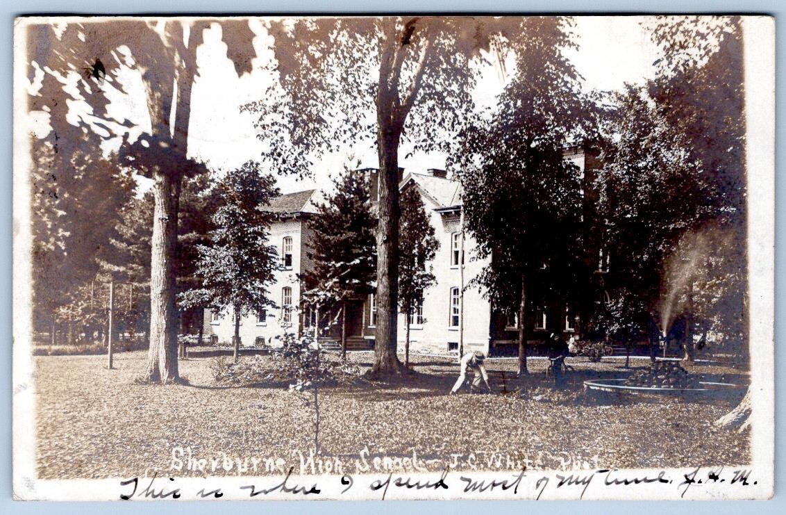 1908 ERA RPPC SHERBURNE HIGH SCHOOL NEW YORK*NY*J C WHITE PHOTOGRAPHER POSTCARD