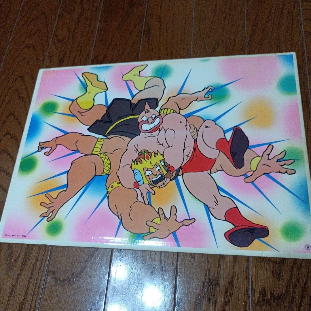 Kinnikuman Showa Retro Large Poster Kinnikuman vs Ashuraman Artwork Item