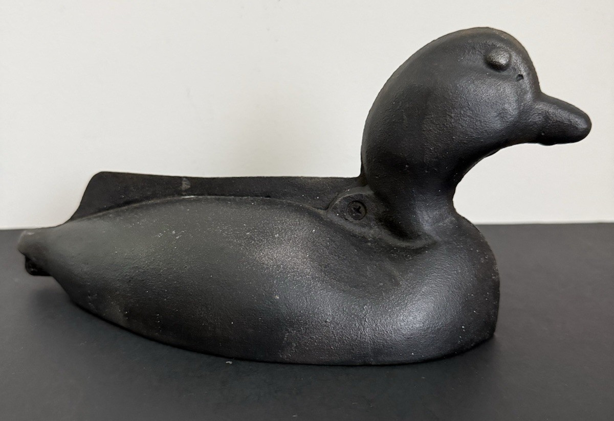 Vintage Primitive Black Cast Iron Duck Boot Scraper Doorstop Farmhouse Style 11\ Vintage Primitive Black Cast Iron Duck Boot Scraper Doorstop Farmhouse Style 11\