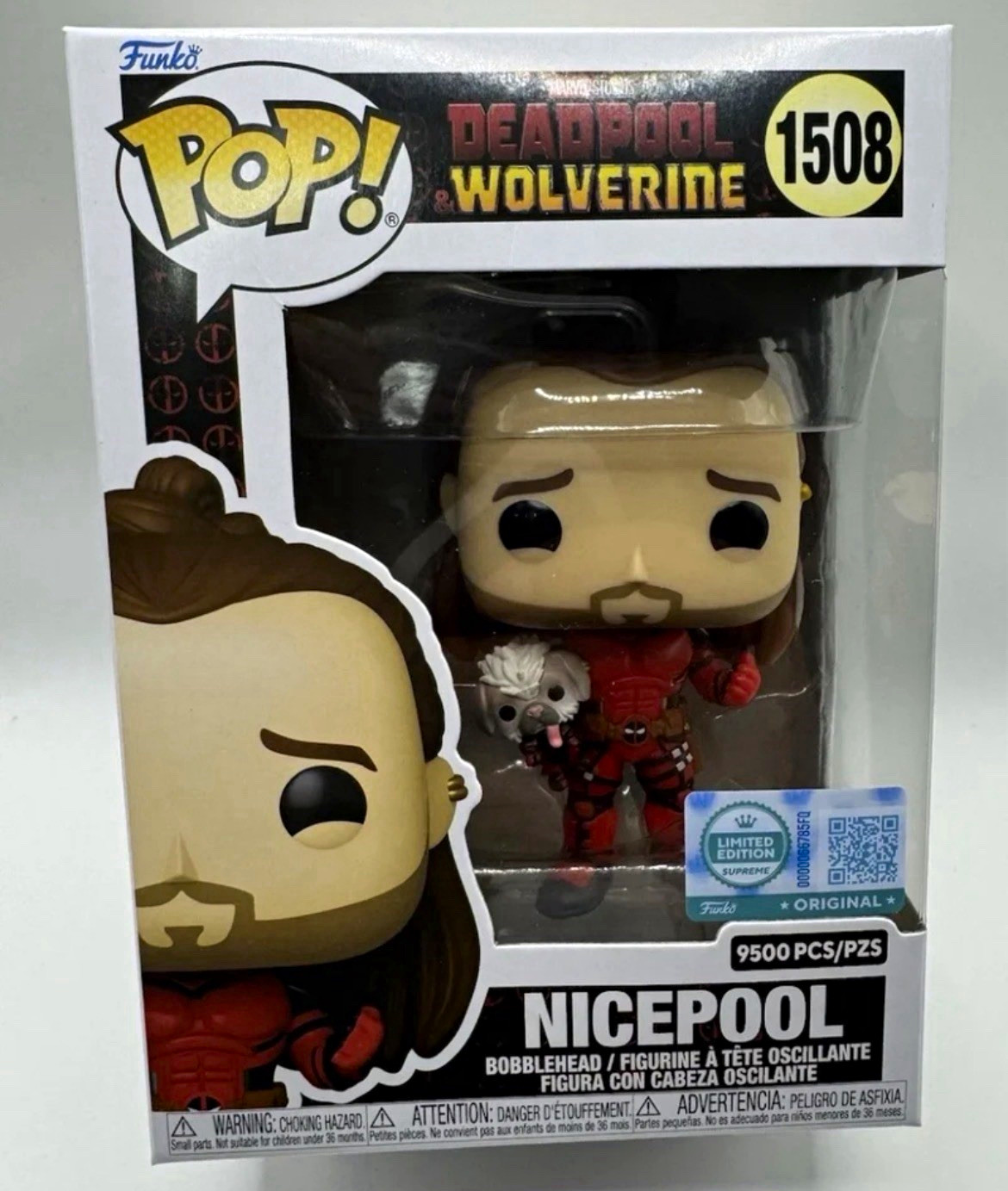 Funko Pop Vinyl Marvel Deadpool & Wolverine Nicepool #1508 LE 9500 Pcs Funko Pop Vinyl Marvel Deadpool & Wolverine Nicepool #1508 LE 9500 Pcs