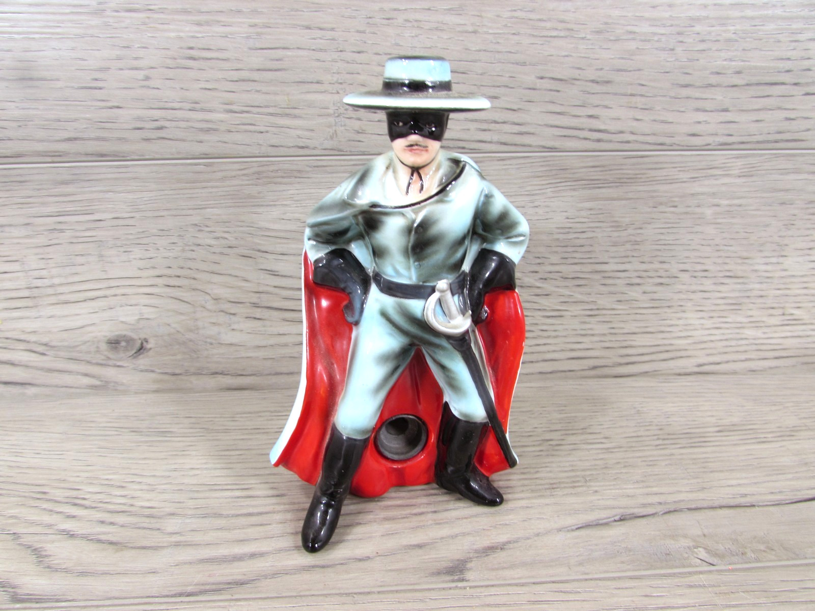 Vintage Rare Zorro Ceramic Pencil Sharpener & Holder Walt Disney 1950's Enesco