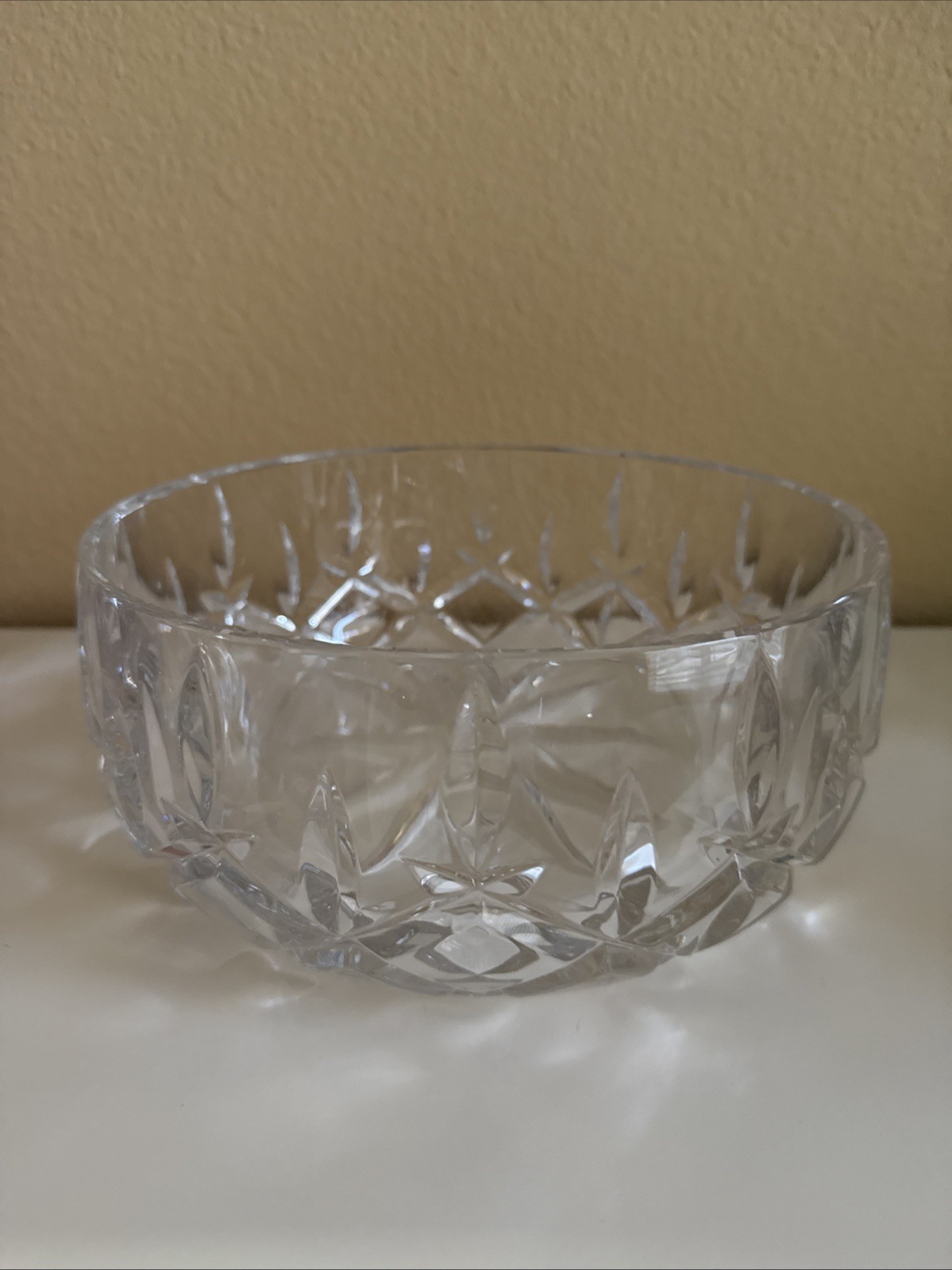 Gorham Heavy Cut Crystal Lady Anne Large Salad Bowl 9.25\