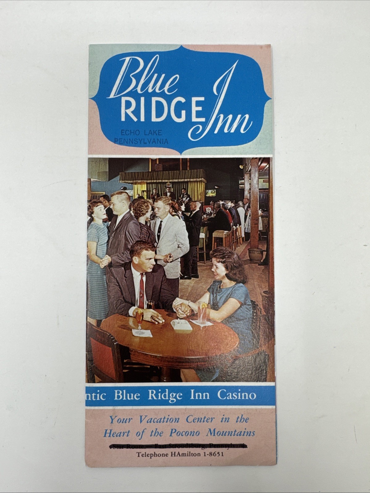 Vintage Blue Ridge Inn Echo Lake PA Pocono Brochure Advertising Photos