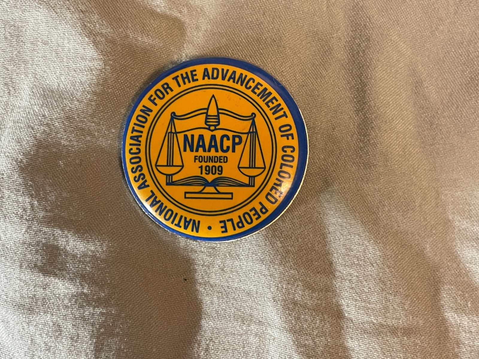 NAACP Black Civil Rights 1960\'s 1970\'s Pinback Button Vintage