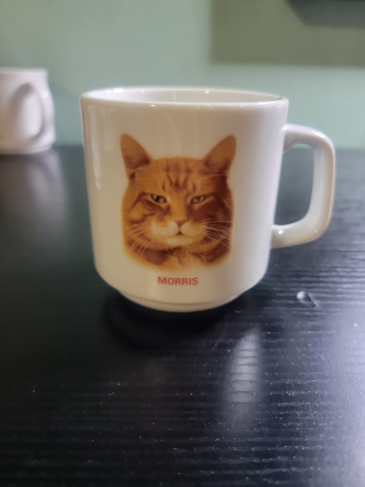 Vintage 70s-80s Morris The Cat Promo Ceramic Mug 9-Lives Cat Food Papel