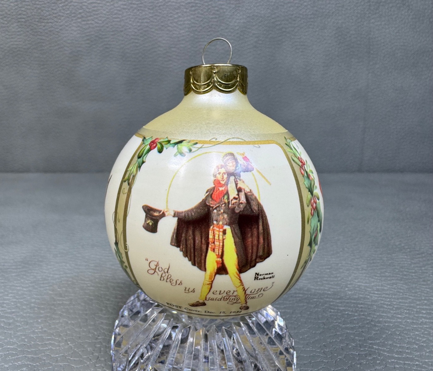 Hallmark 1990 Norman Rockwell Art Christmas Ornament