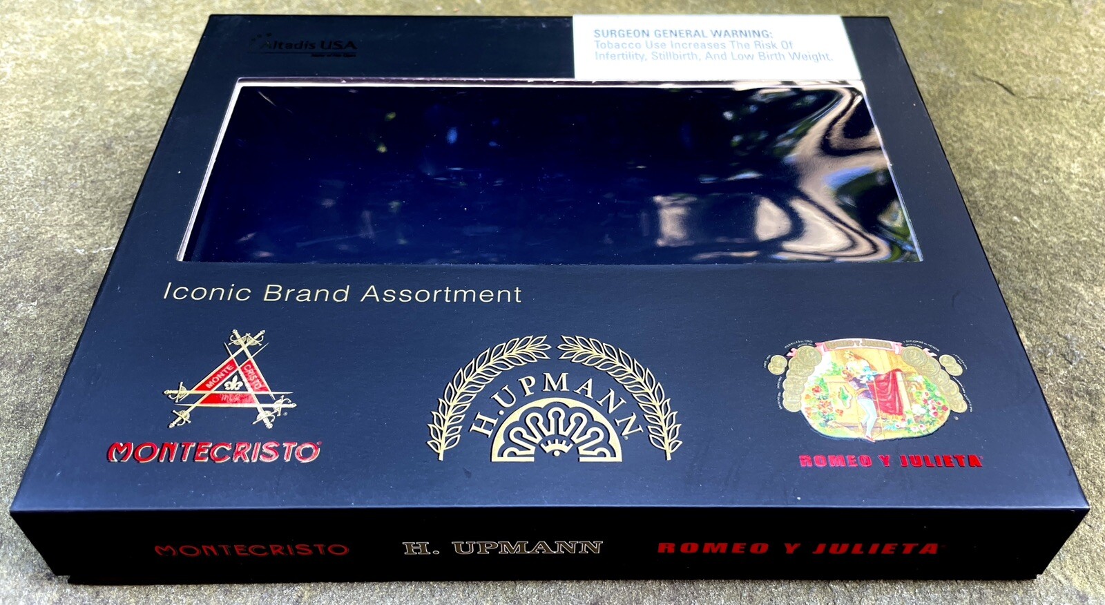 Montecristo-H. Upmann-Romeo y Julieta Empty Cigar Box, With Display Window