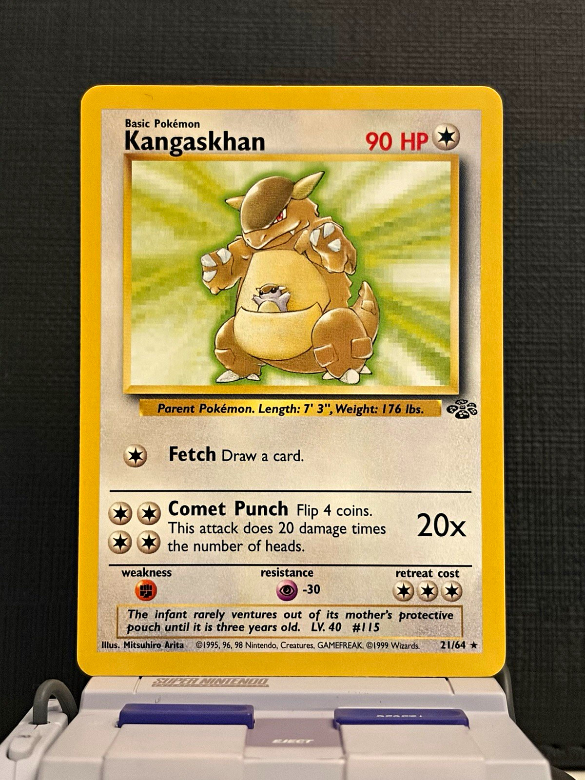 Kangaskhan Rare Jungle 21/64 Unlimited 1999 Lightly Played/Excellent Kangaskhan Rare Jungle 21/64 Unlimited 1999 Lightly Played/Excellent