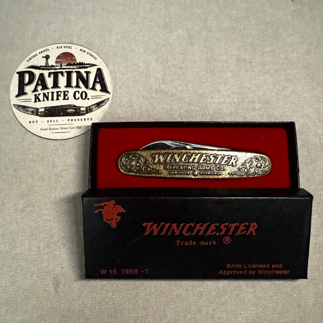 1987 Winchester W15 One of One Thousand Model 1873 Pocket Knife USA w/ Box