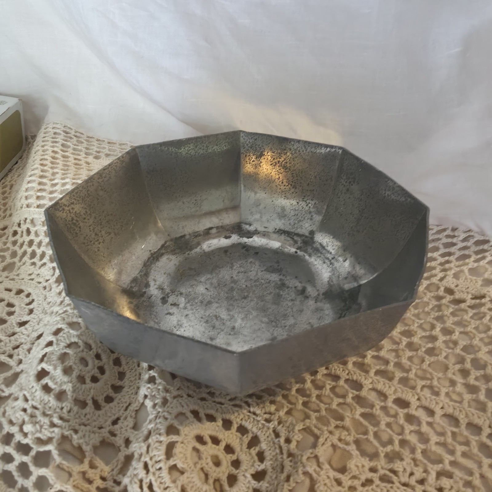 Vintage Gorham Octette Pewter PH6 Octagonal Bowl 8” Mid Century Serveware PATINA