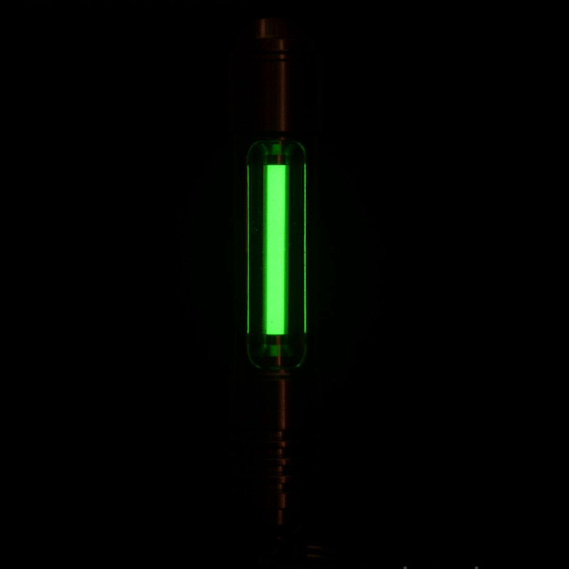 1pc 3x22.5mm Glass Tube Night Luminous 25 Years Lamp Tube w/ Titanium Enclosure