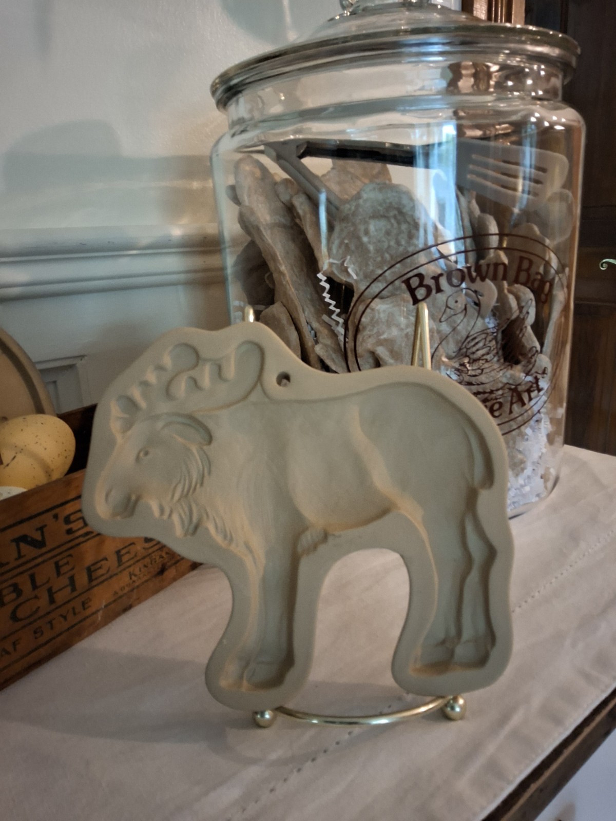 Rare HTF Brown Bag Cookie Art 2002 Moose Mold