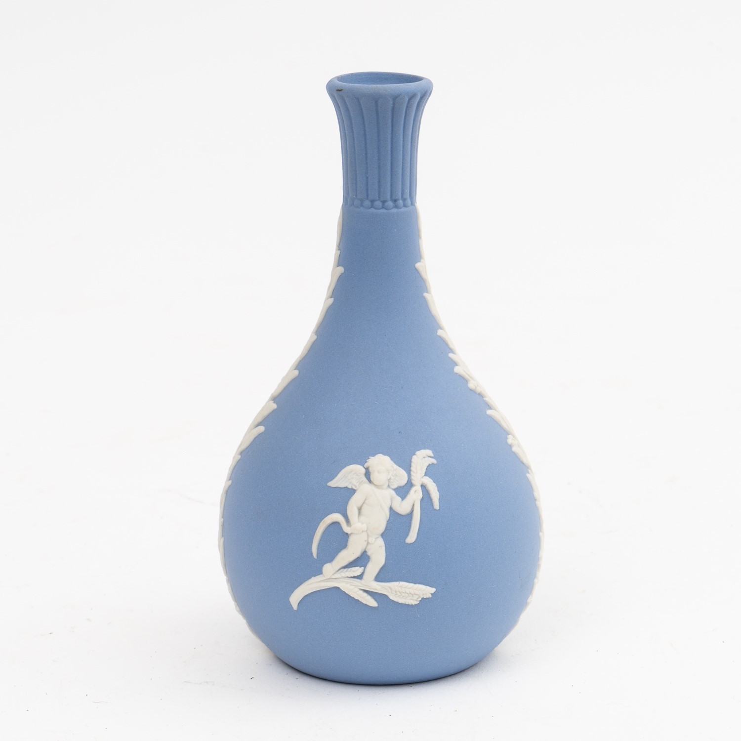 Wedgwood Blue Jasperware with White Cherub Embellishments 5\