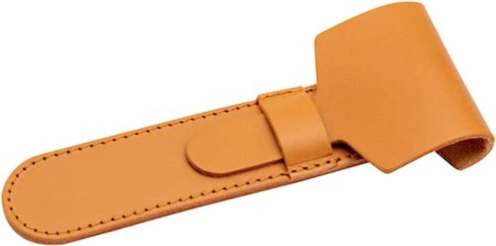 MERKUR 5001 Brown Leather Razor Case, Vegetable-Tanned Cowhide, Precision Fit