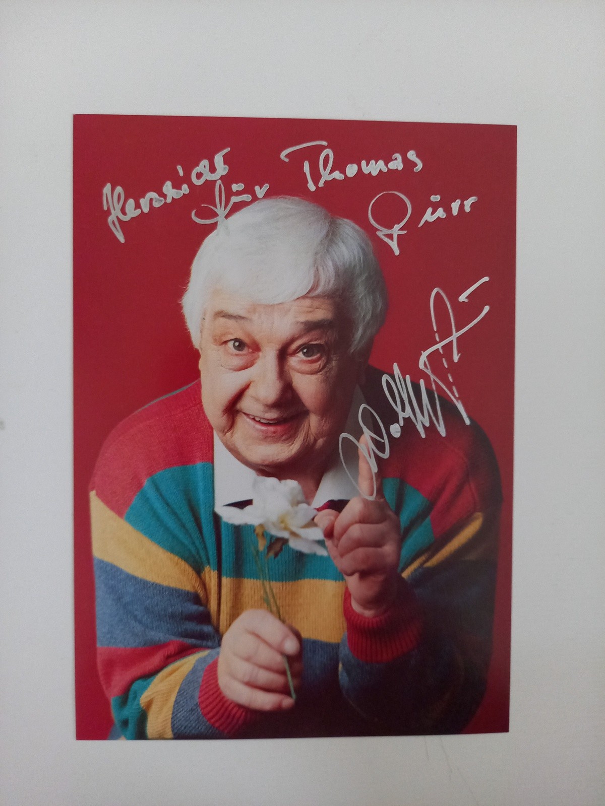 Wolfgang Gruner - Cabaret Actor Director - Original Autograph - Approx.