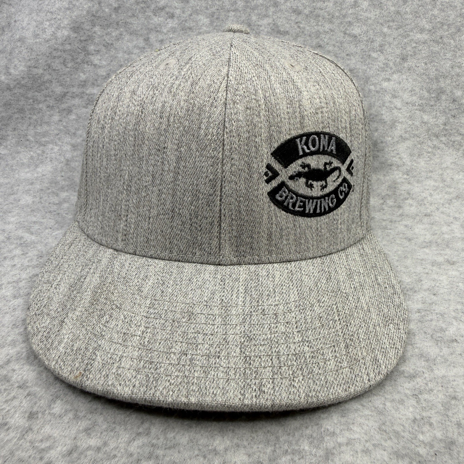 KONA BREWING CO Gray/Black HAWAIIAN BEER BASEBALL HAT 7-1/4 - 7-5/8
