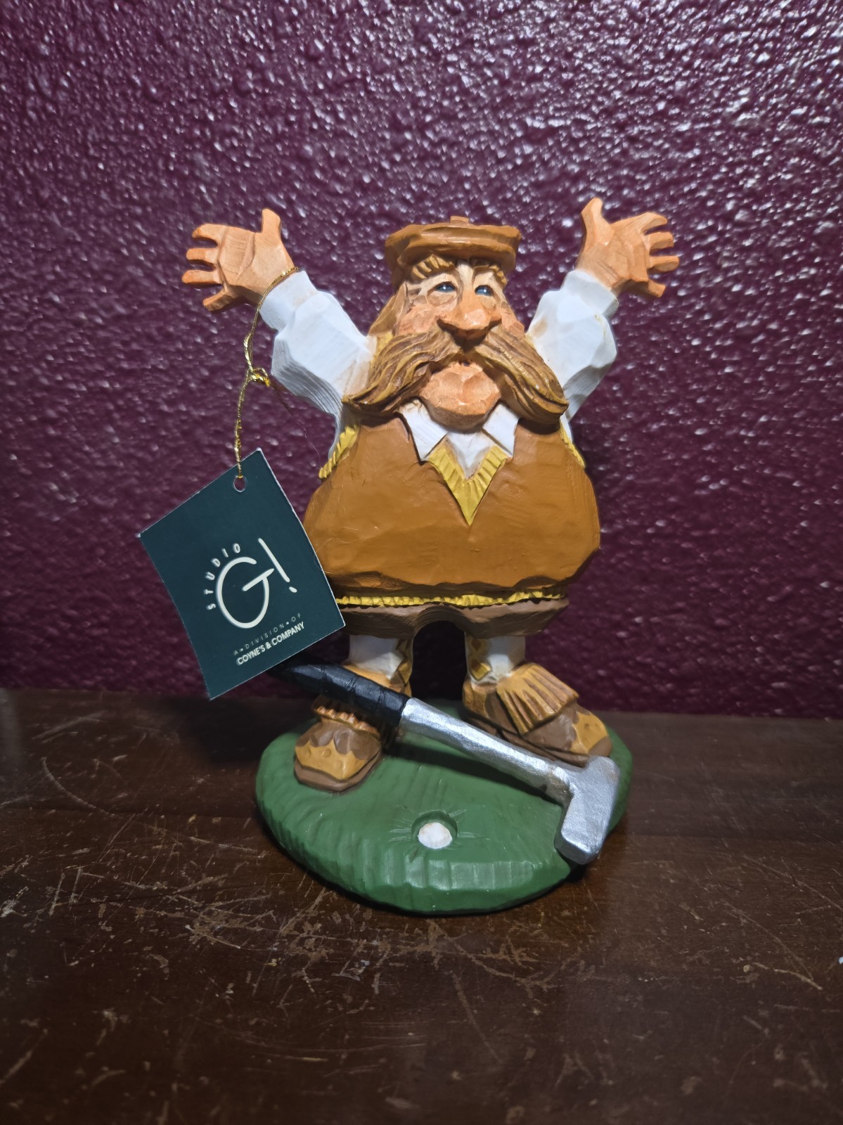 Vtg 1997 Studio G David Frykman The Golfer Hole in One Figurine DF3072