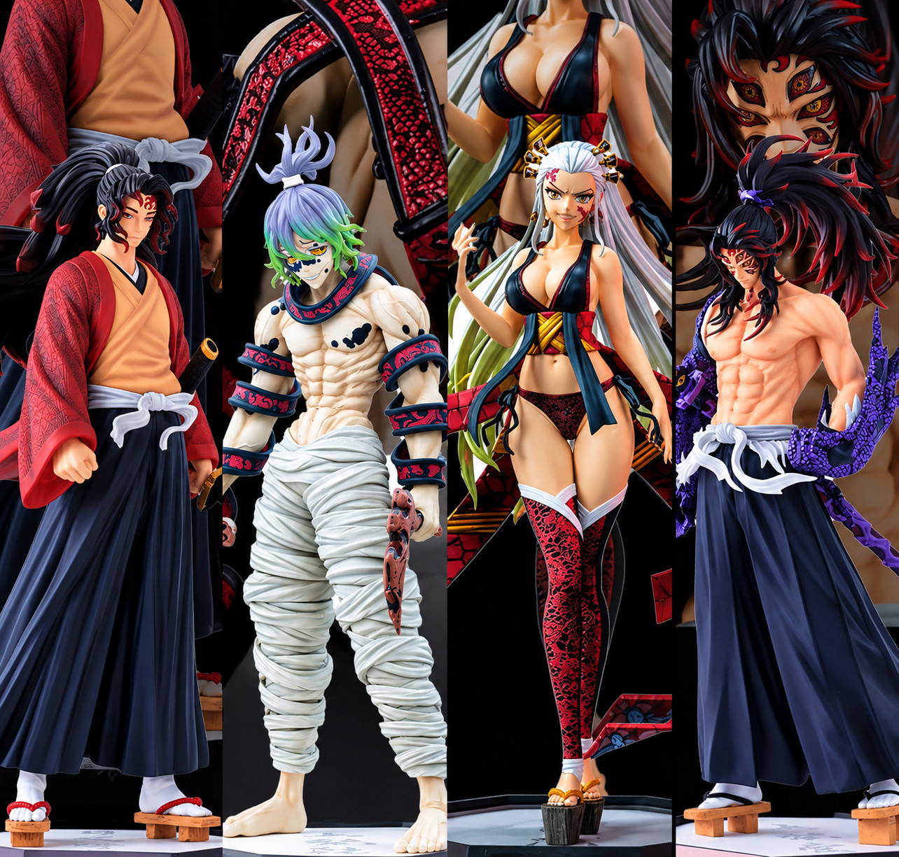 4PCS Inosuke Anime Action Figure Statue Collection Demon Slayer Gift Large 30CM 4PCS Inosuke Anime Action Figure Statue Collection Demon Slayer Gift Large 30CM
