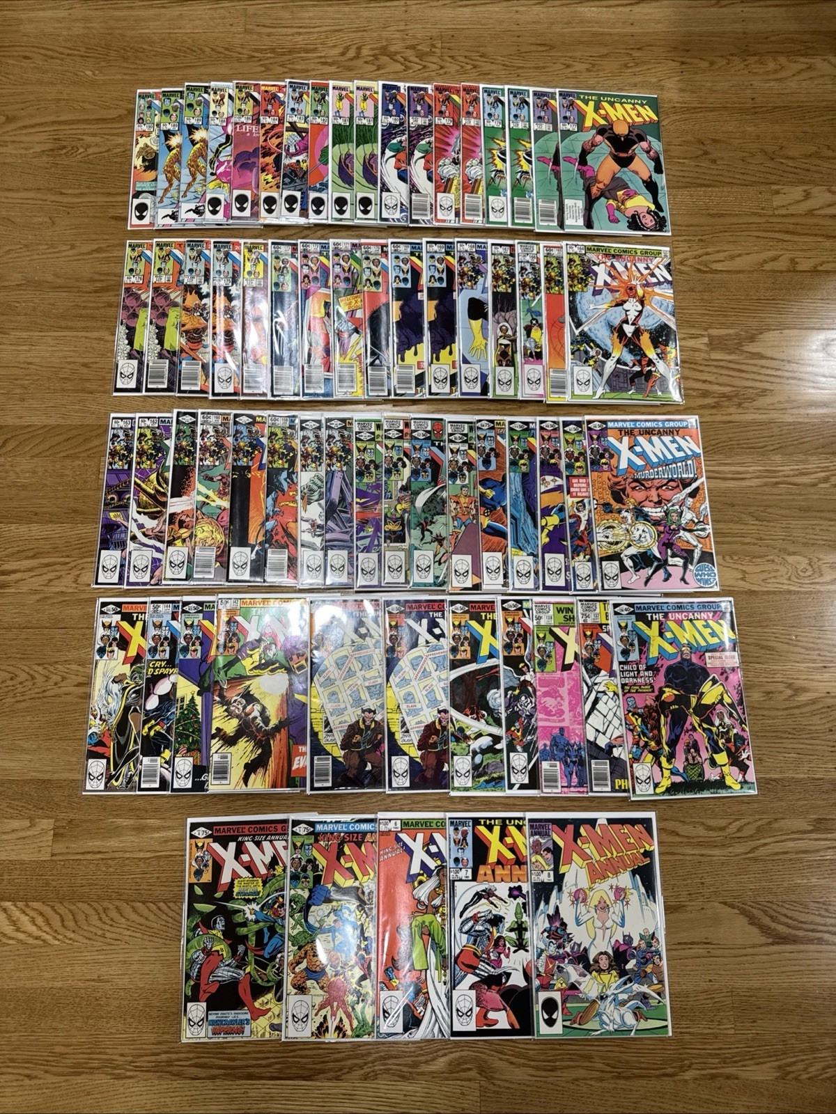 UNCANNY X-MEN Lot Of 67 - 136,137,138,139,140,141,142,143,144,145,146,147….190