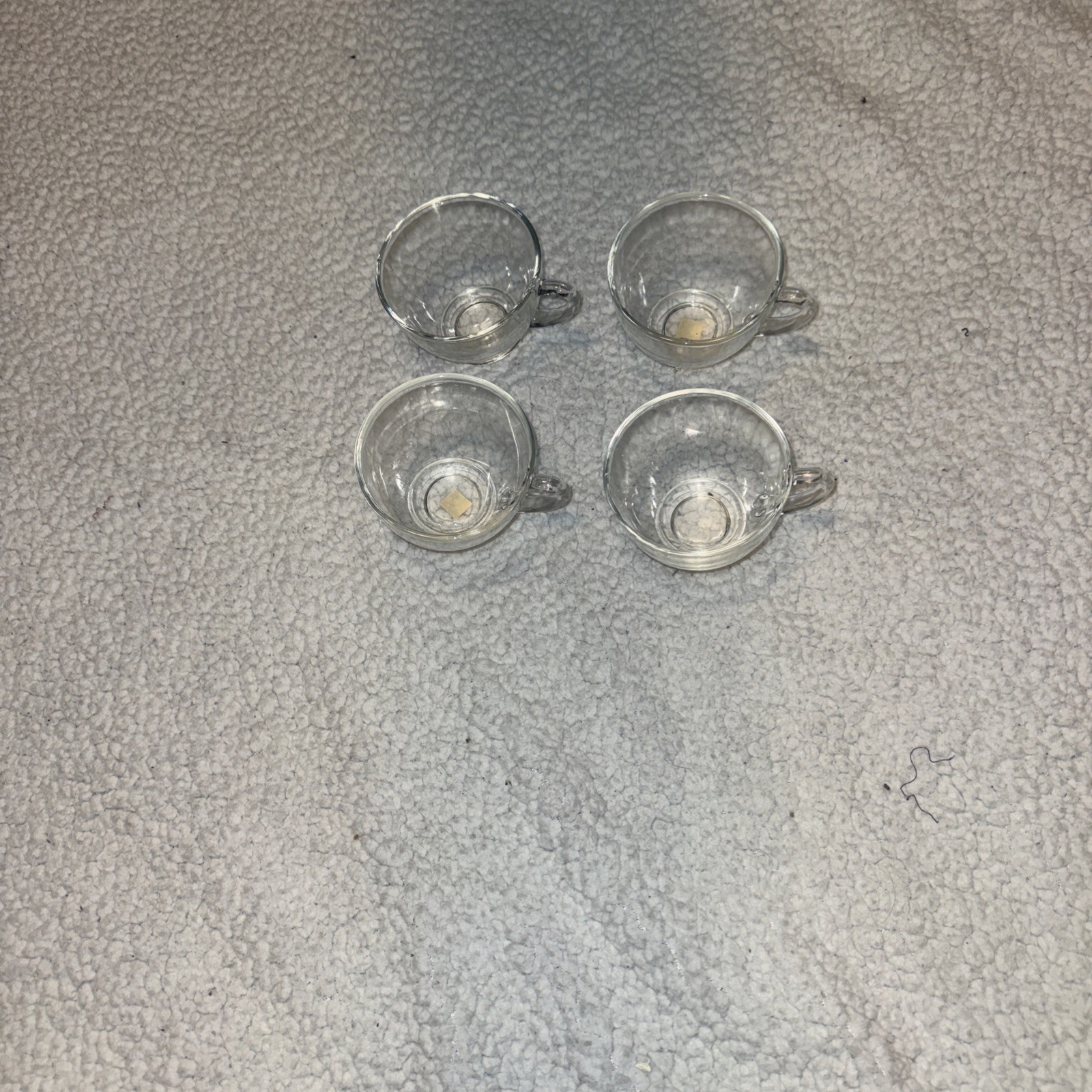 Clear Glass Vintage Punch Or Snack Cup Set Of 4 More Available