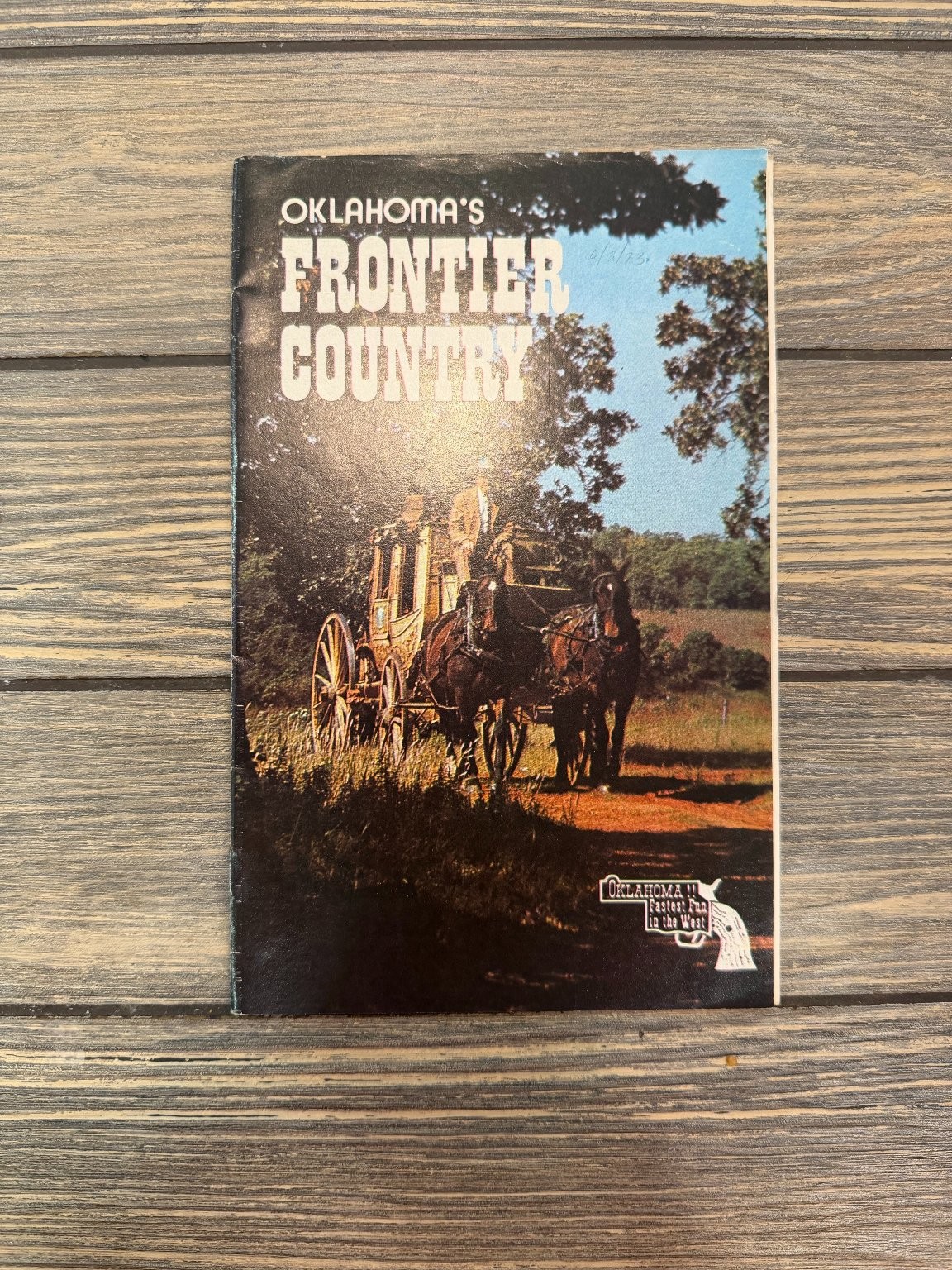 Oklahoma\'s Frontier Country Travel Guide Booklet Central Oklahoma History