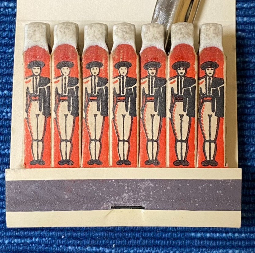 Vintage Full Feature Matchbook Mexicali Restaurant Bakersfield California 82B