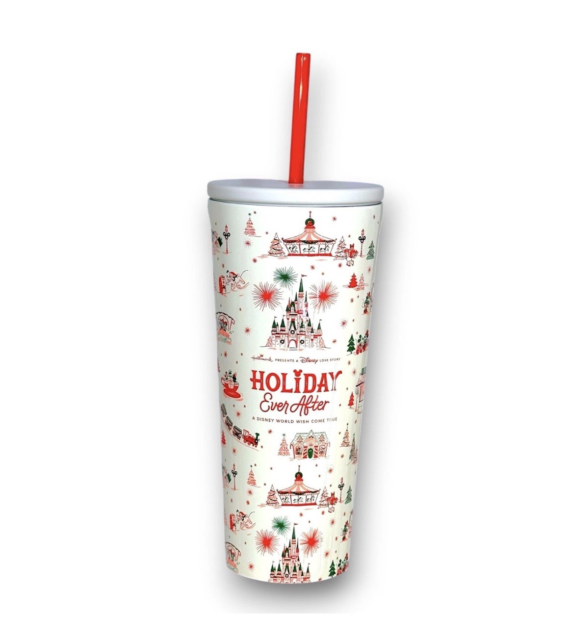 NEW Hallmark Collection Corkcicle Cup Holiday Ever After 24 oz Stainless Tumbler