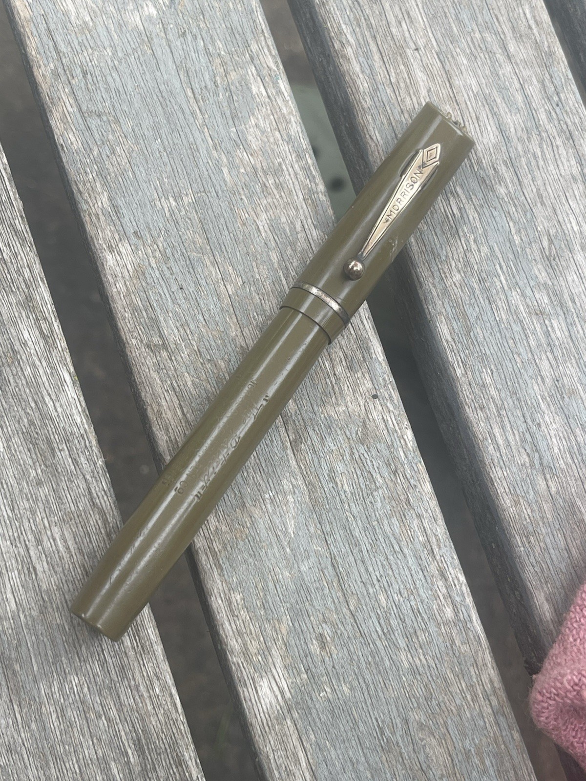 Vintage WWII Military Morrison  The Patriot Fountain Pen Unrestored