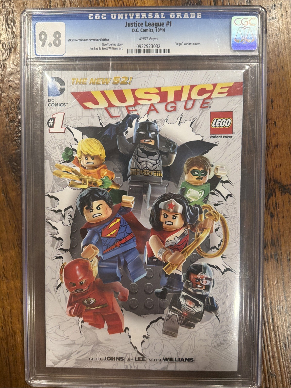 Justice League #1 No UPC Lego Variant Never Sold To Public White Pages