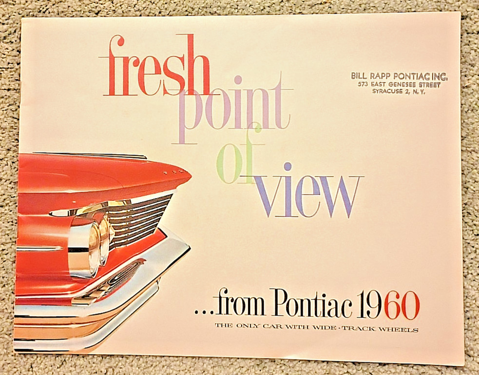 1960 Pontiac Sales Brochure 6 page booklet \ 1960 Pontiac Sales Brochure 6 page booklet \