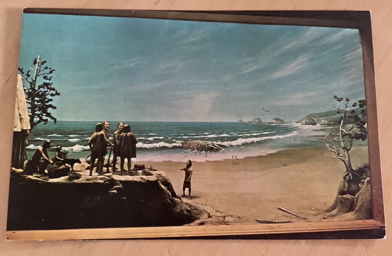 Postcard Fort Clatsop National Memorial OR Lewis Clark Diorama Unused AS -13-D