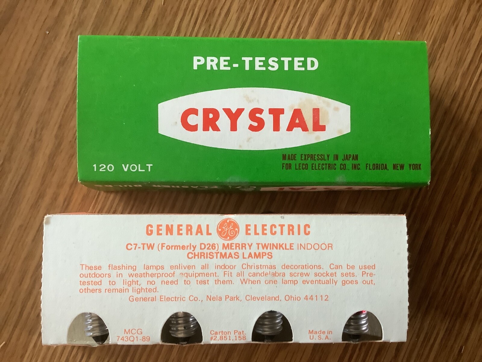 GE Vintage Christmas Lights c7-tw D26 Merry Twinkle Cleveland MGC 743Q1-89