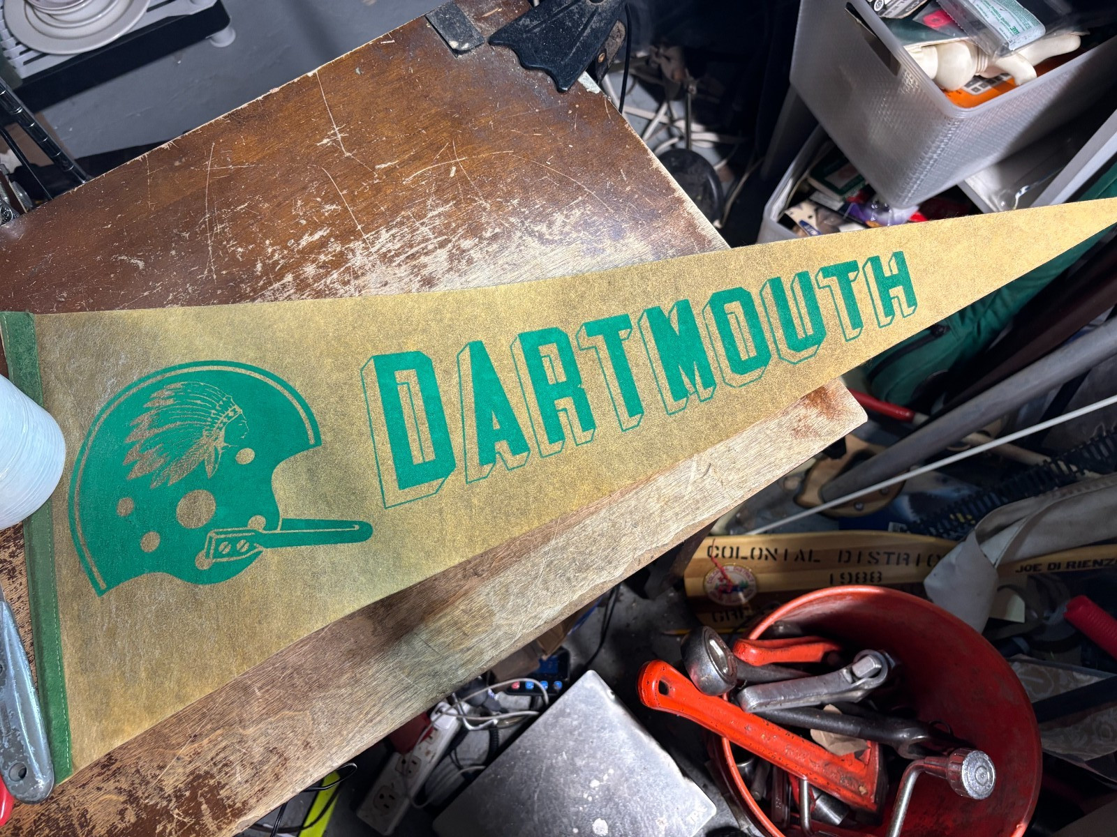 Vintage Dartmouth College Football Large Felt Pennant 29\