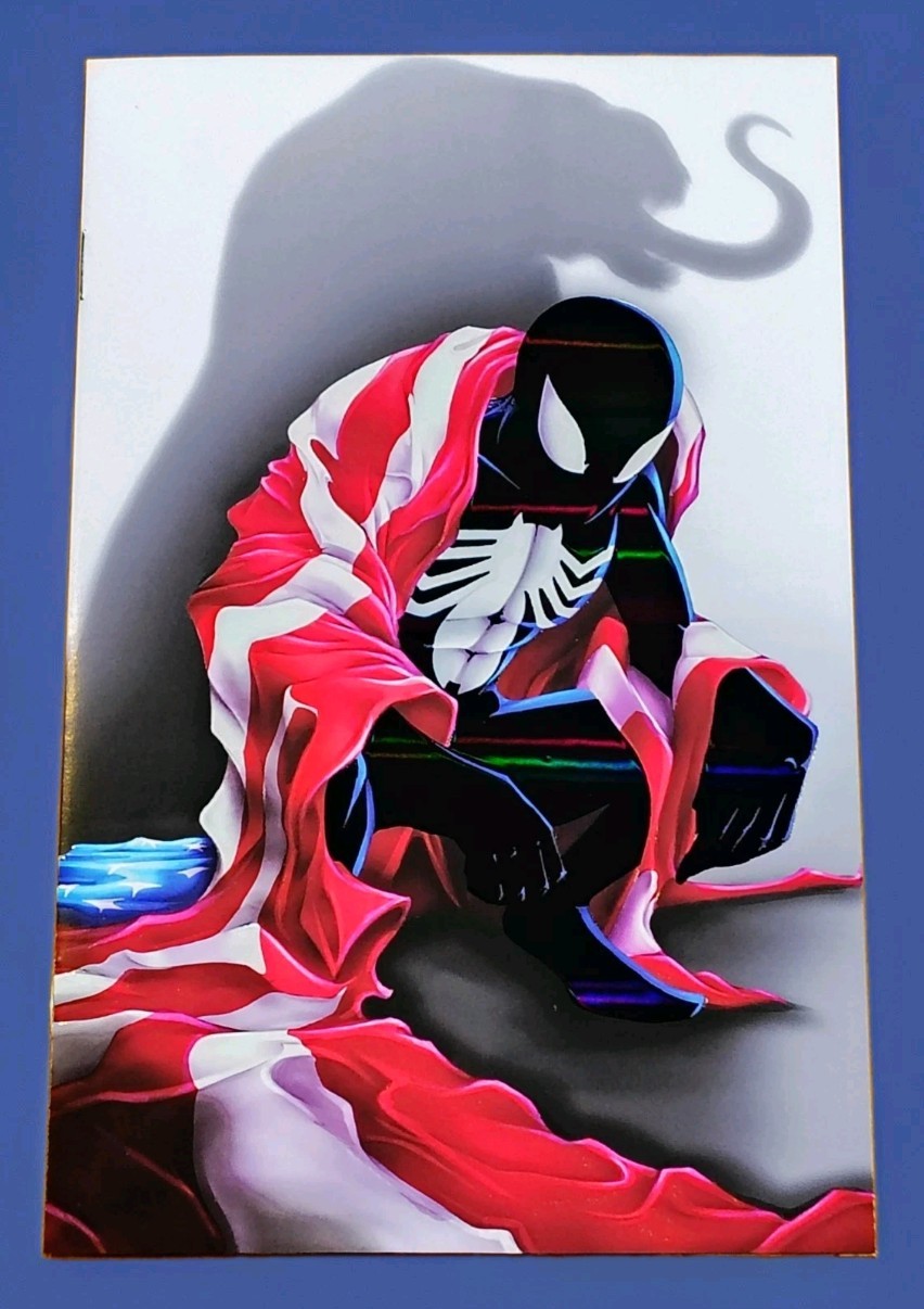 Jessica Short SDCC Symbiote Suit Spider-Man Embossed Foil Venom Homage #25/60 Jessica Short SDCC Symbiote Suit Spider-Man Embossed Foil Venom Homage #25/60