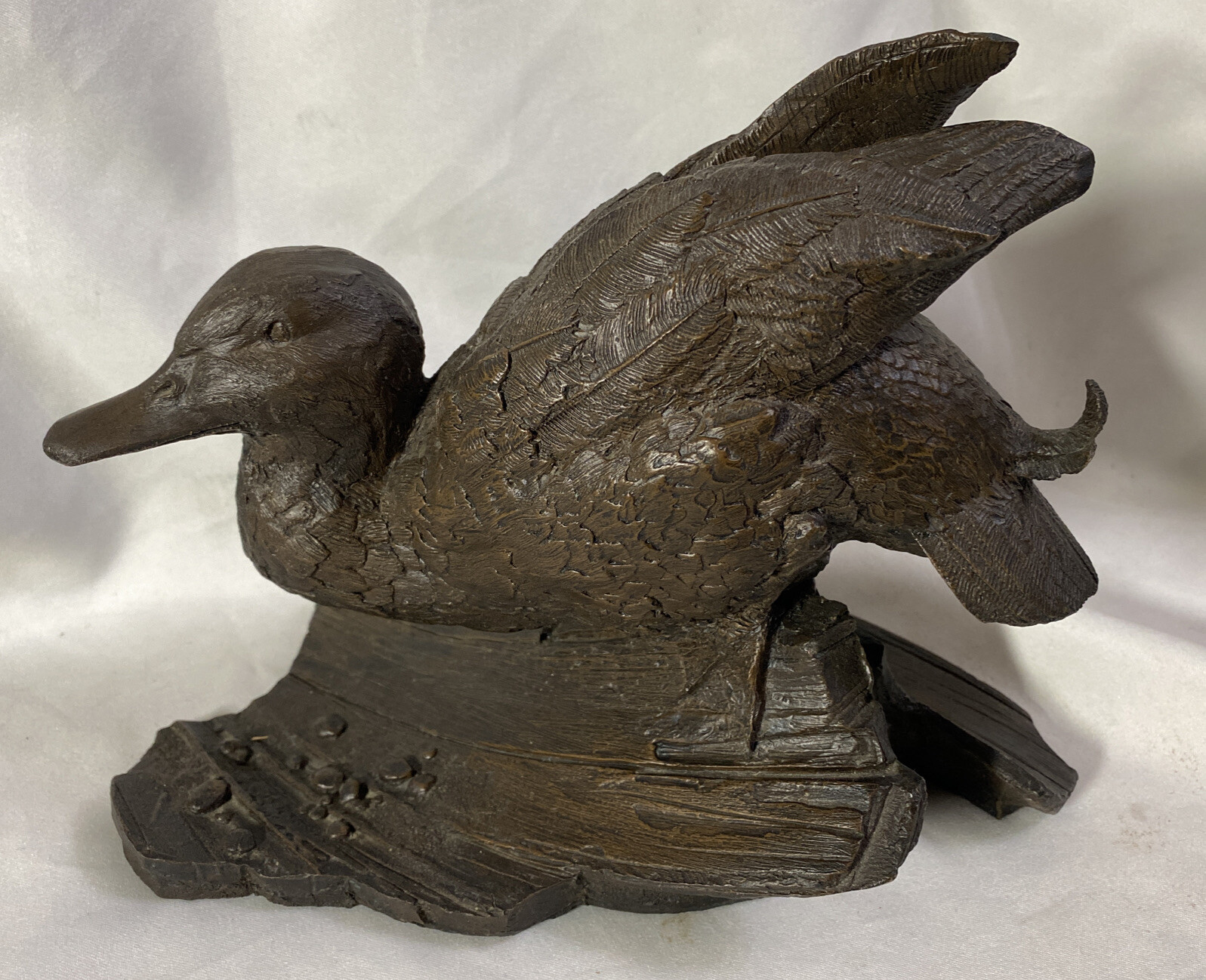 VINTAGE 1984 NATIONAL WILDLIFE FEDERATION ~ MALLARD ~ DUCK SCULPTURE BY CHAPEL