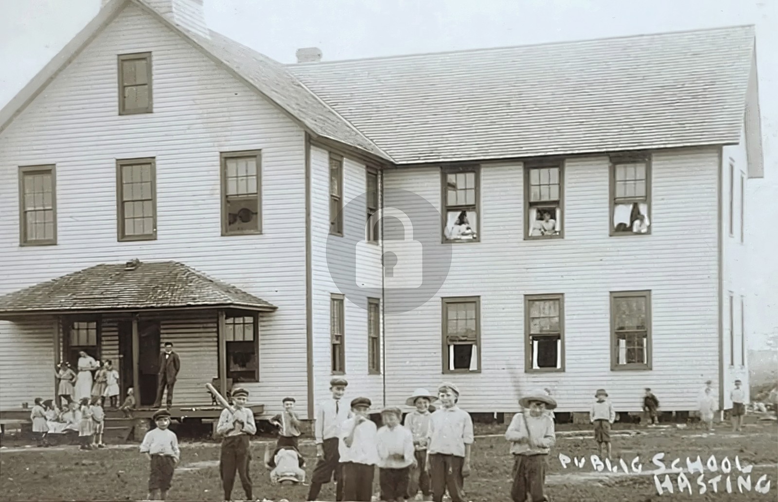 Public School Hastings FL Florida RPPC Photo Postcard COPY