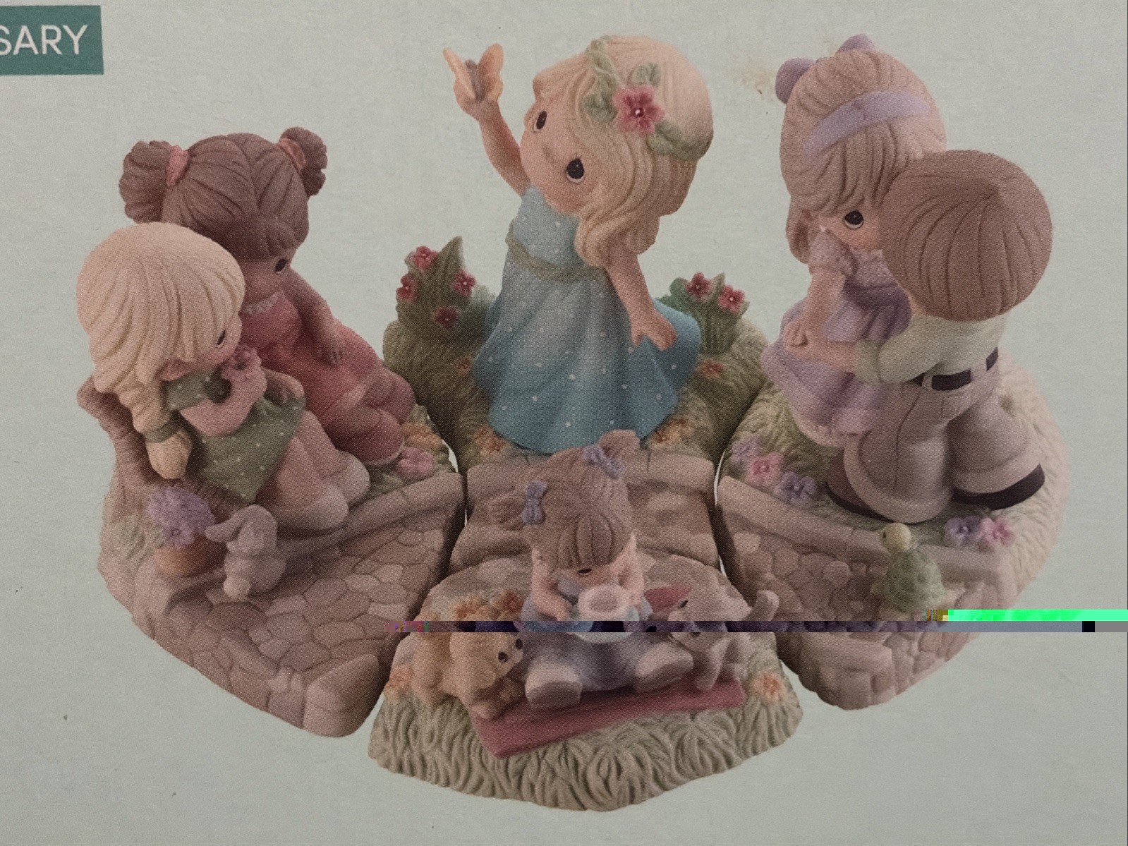 Set Of 4 Precious Moments Club Heart Shape