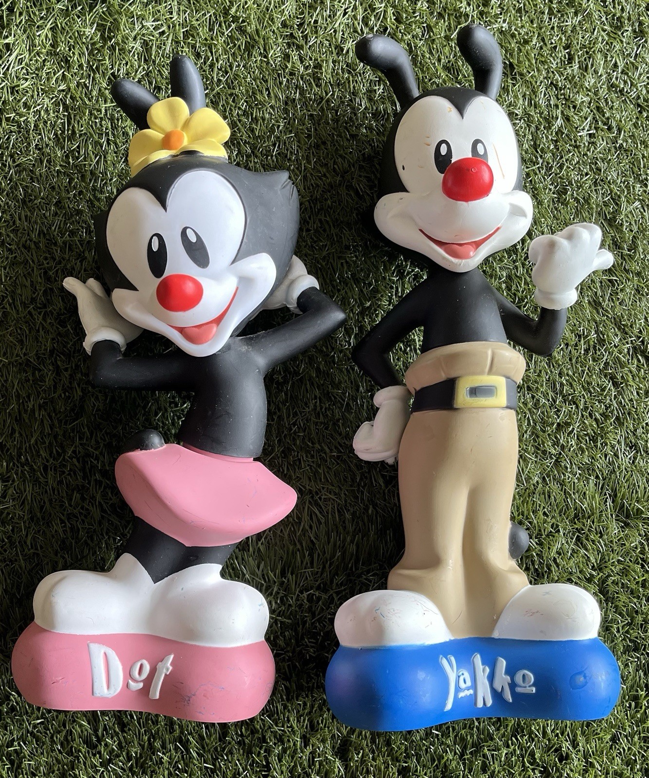 Vintage 1995 Animaniacs Warner Bros Shampoo Bottles Wakko & Dot 12” RARE