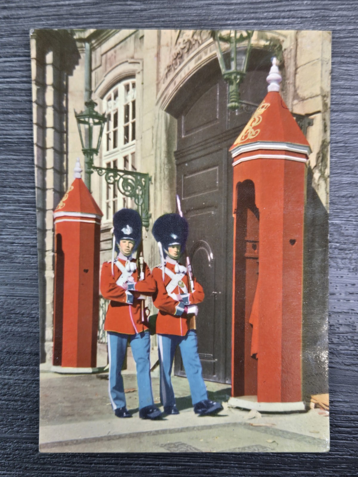 Vintage Color Postcard UK British Army King Guards Marching