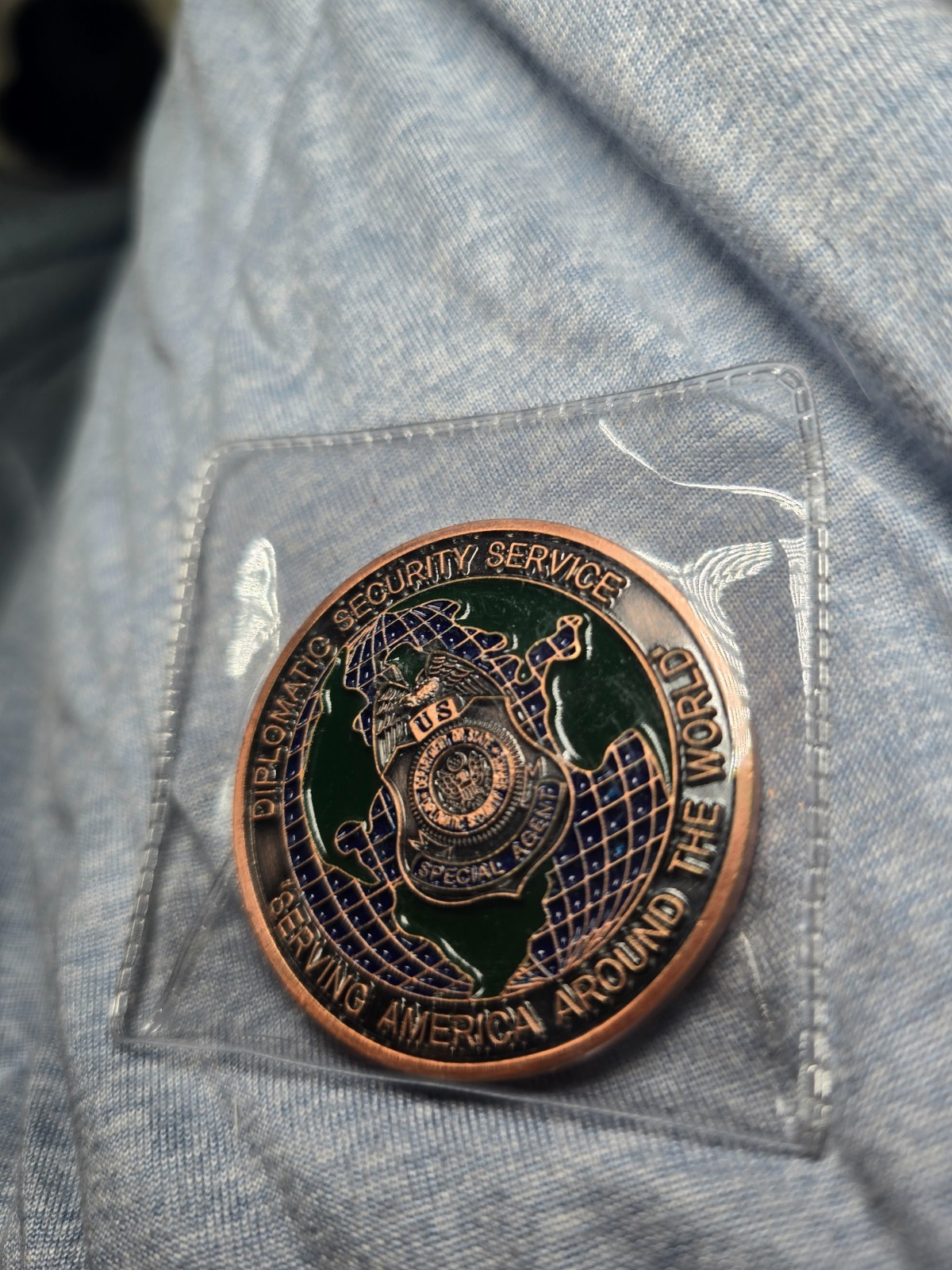 2016 Diplomatic Security Service DSS Challenge Coin Department of State Embassy