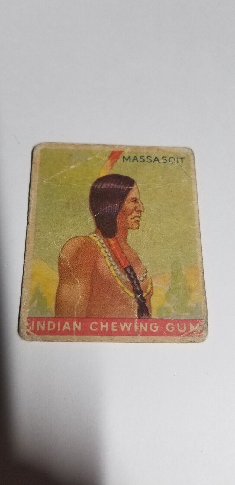 1933 Goudey MASSASOIT Indian Gum #32