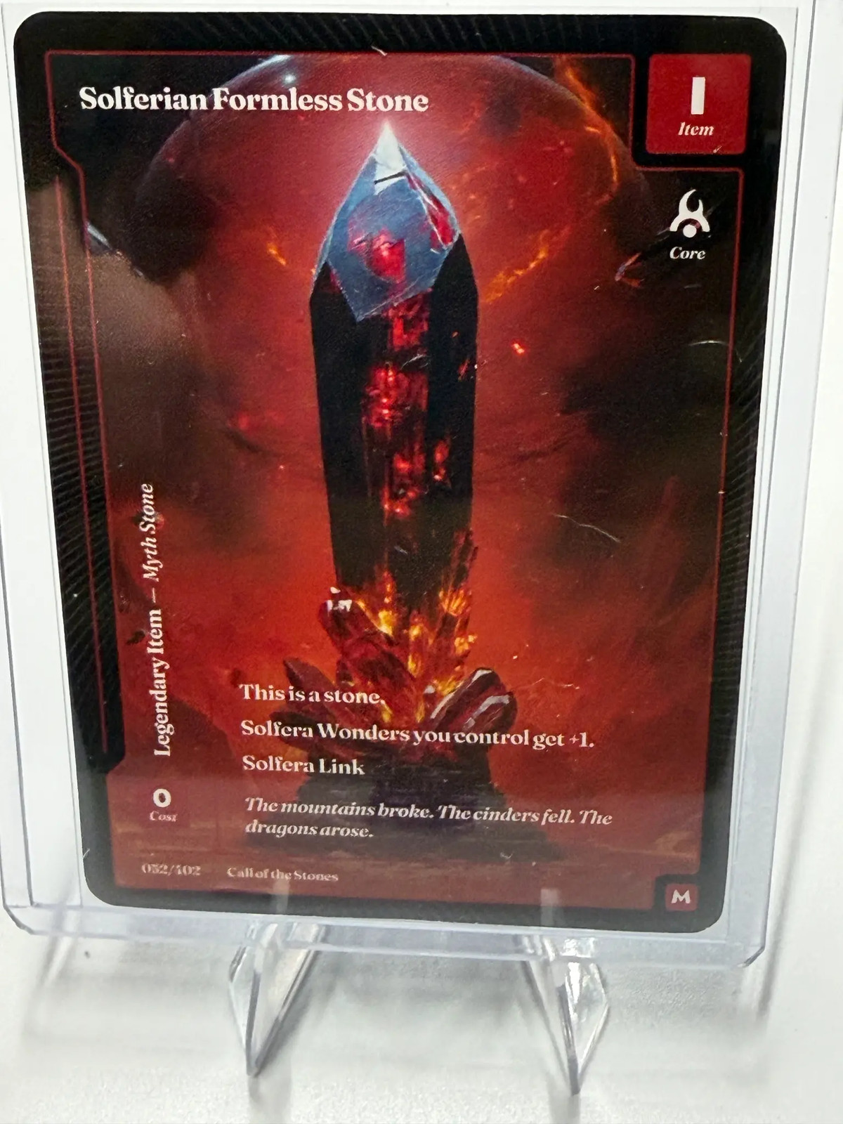 2025 Wonders Call Stones Solferian Formless Stone 052/402 Non-Foil