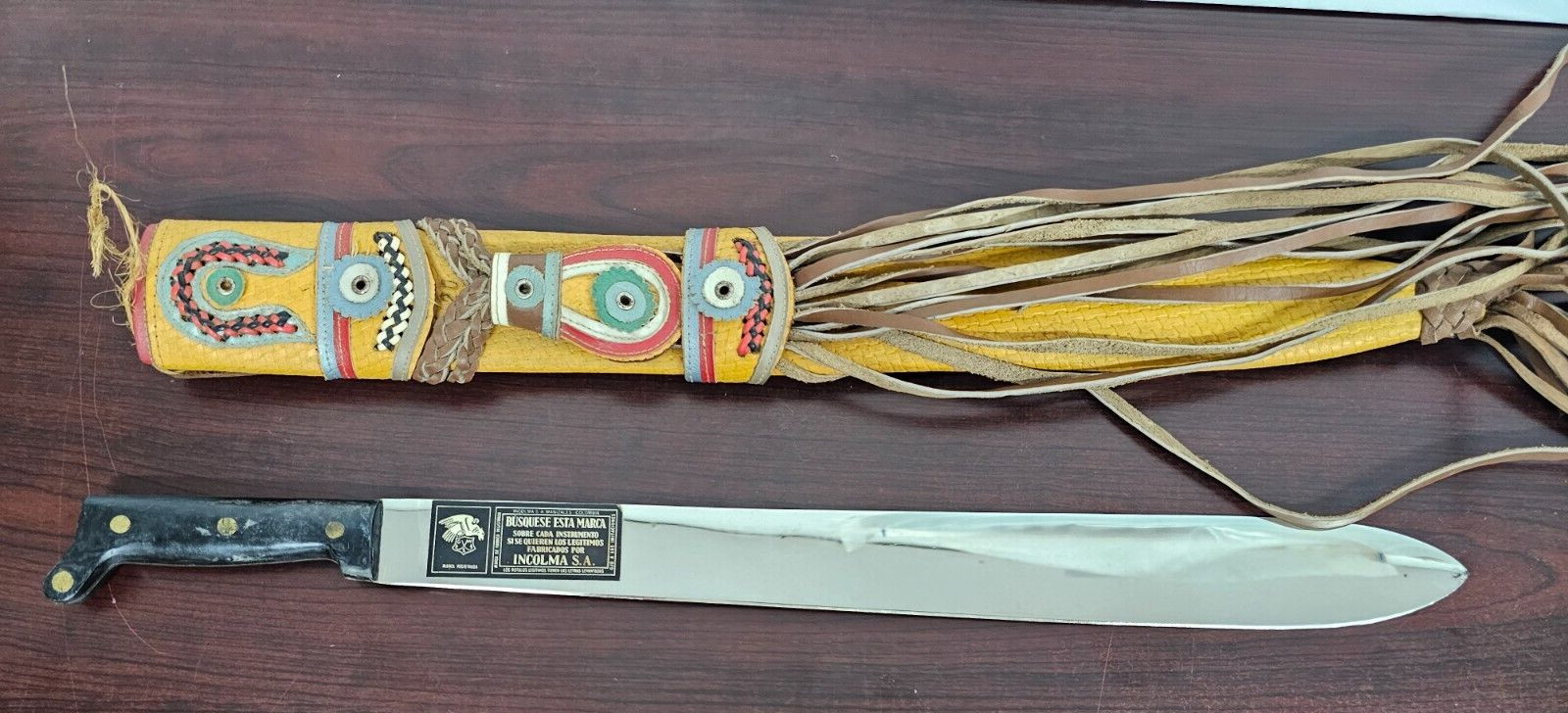 Vintage GAVILAN SA Columbia Incolma Machete No. 66 Rooster Etching on blade Vintage GAVILAN SA Columbia Incolma Machete No. 66 Rooster Etching on blade