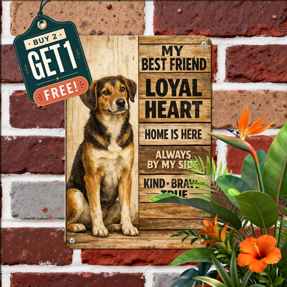 I Am Your Friend Your Partner Your Loyal Beagle Dog Art Metal Sign 8x12